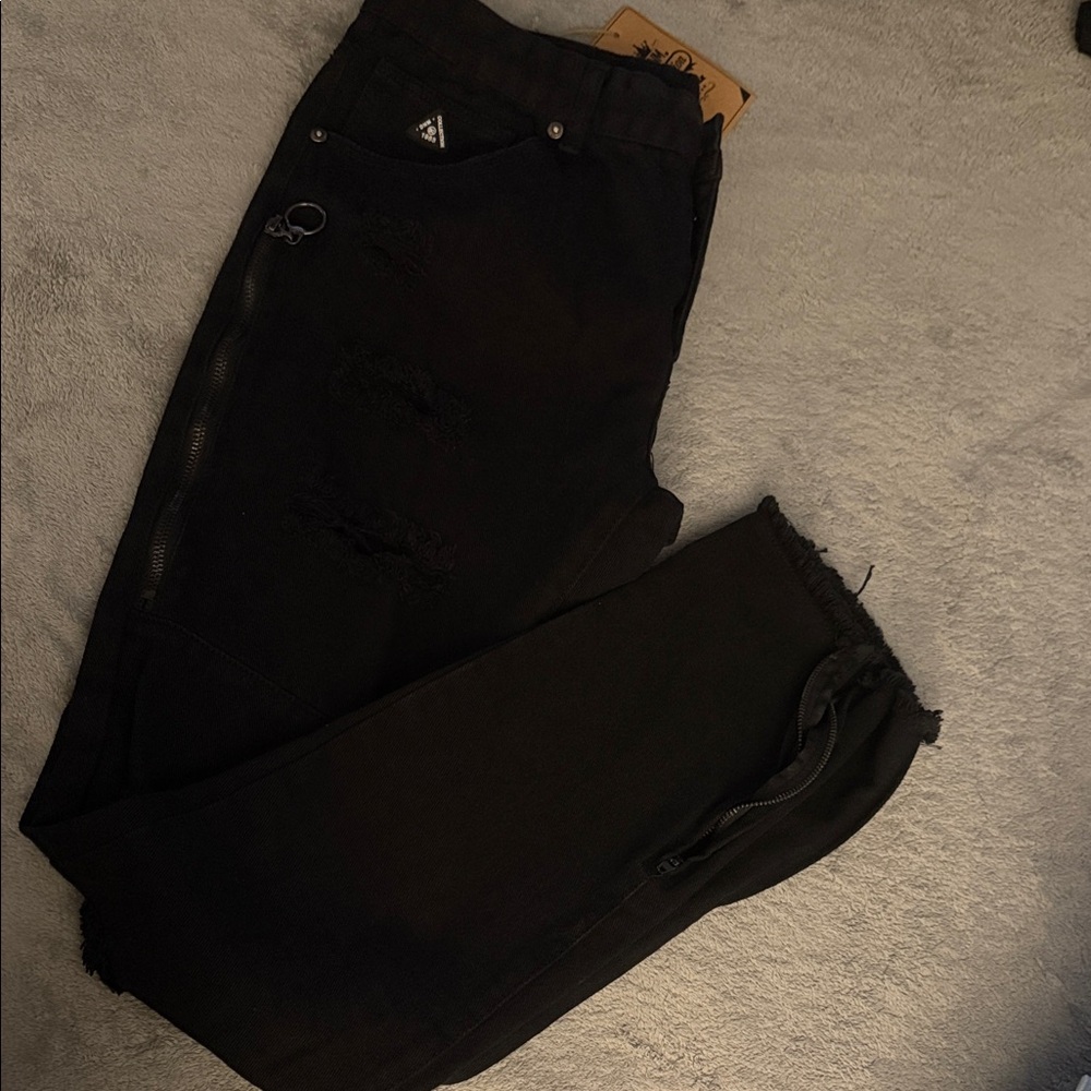 Men's Black Straight Jeans (149)